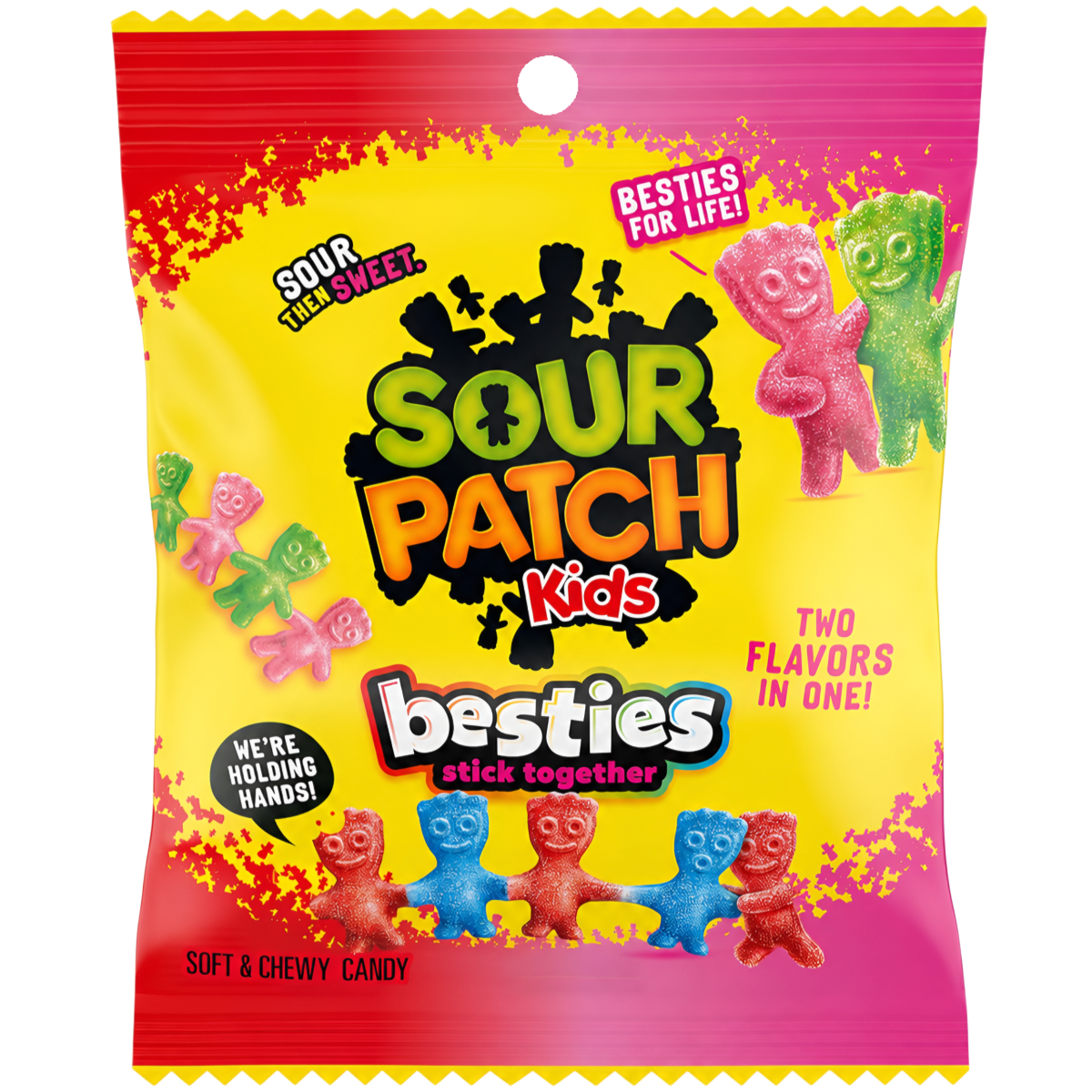 Želejas konfektes SOUR PATCH KIDS BESTIES, 90g