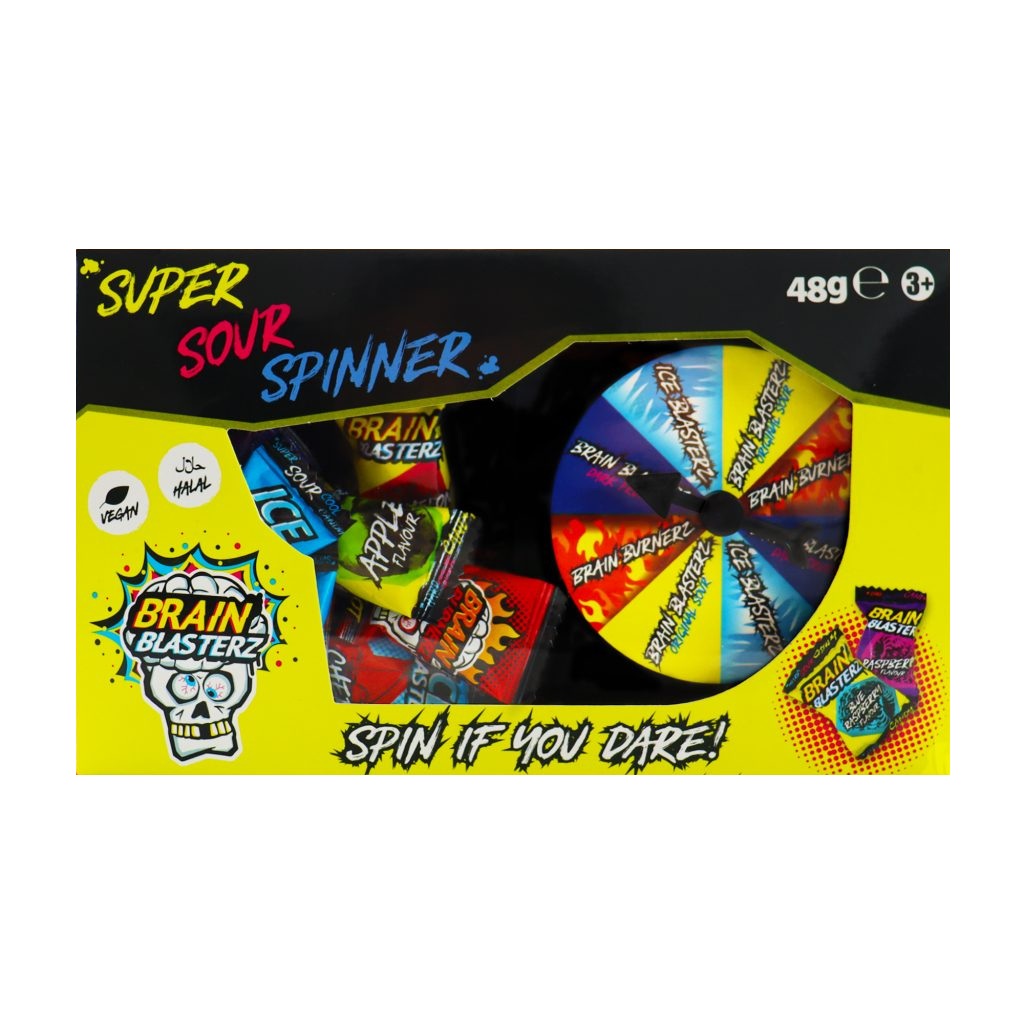 Zdjęcie Cukierki BRAIN BLASTERZ SUPER SOUR SPINNER, 48g