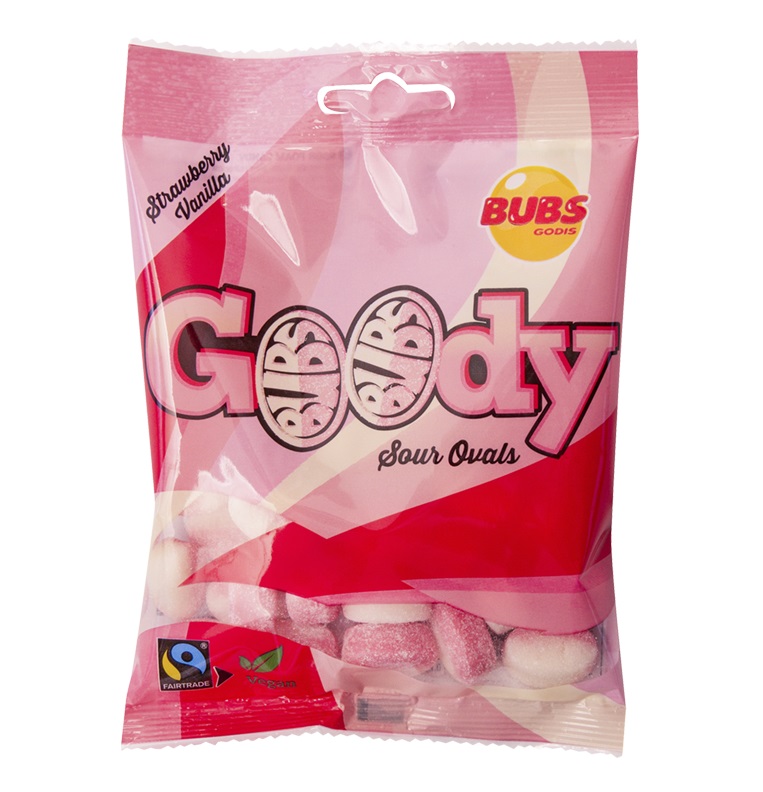 Zdjęcie Żelki BUBS GOODY (STRAWBERRY/ VANILLA), 90g