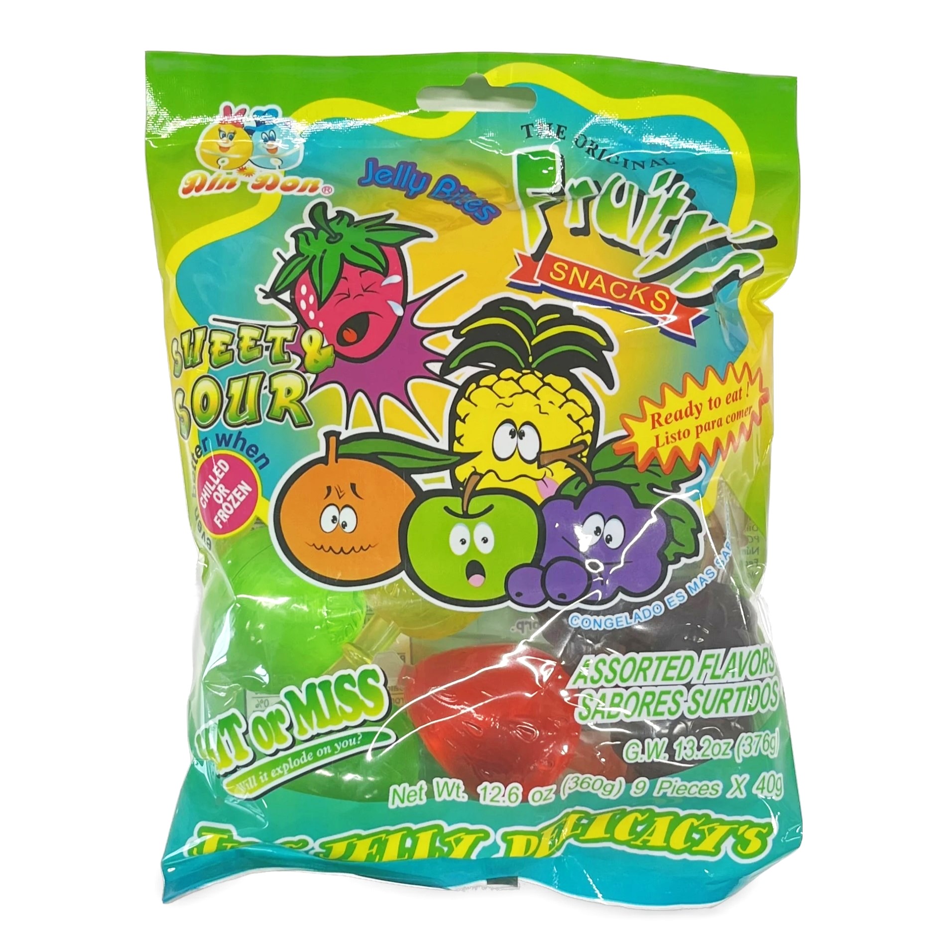 Skysti saldainiai FRUITY'S SPLASH ASSORTED SWEET AND SOUR, 360g photo