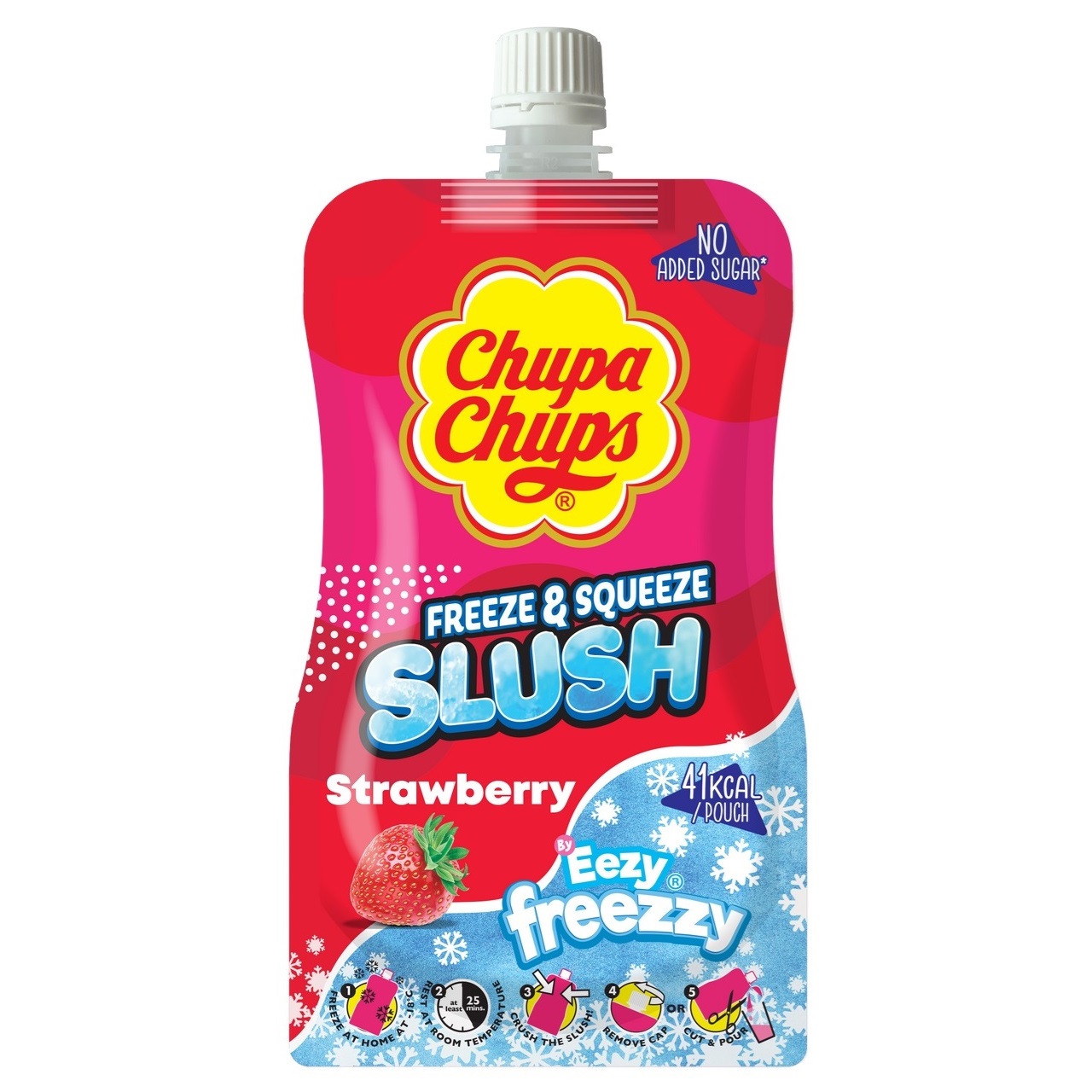 Lody wodne CHUPA CHUPS SLUSH (STRAWBERRY), 250ml