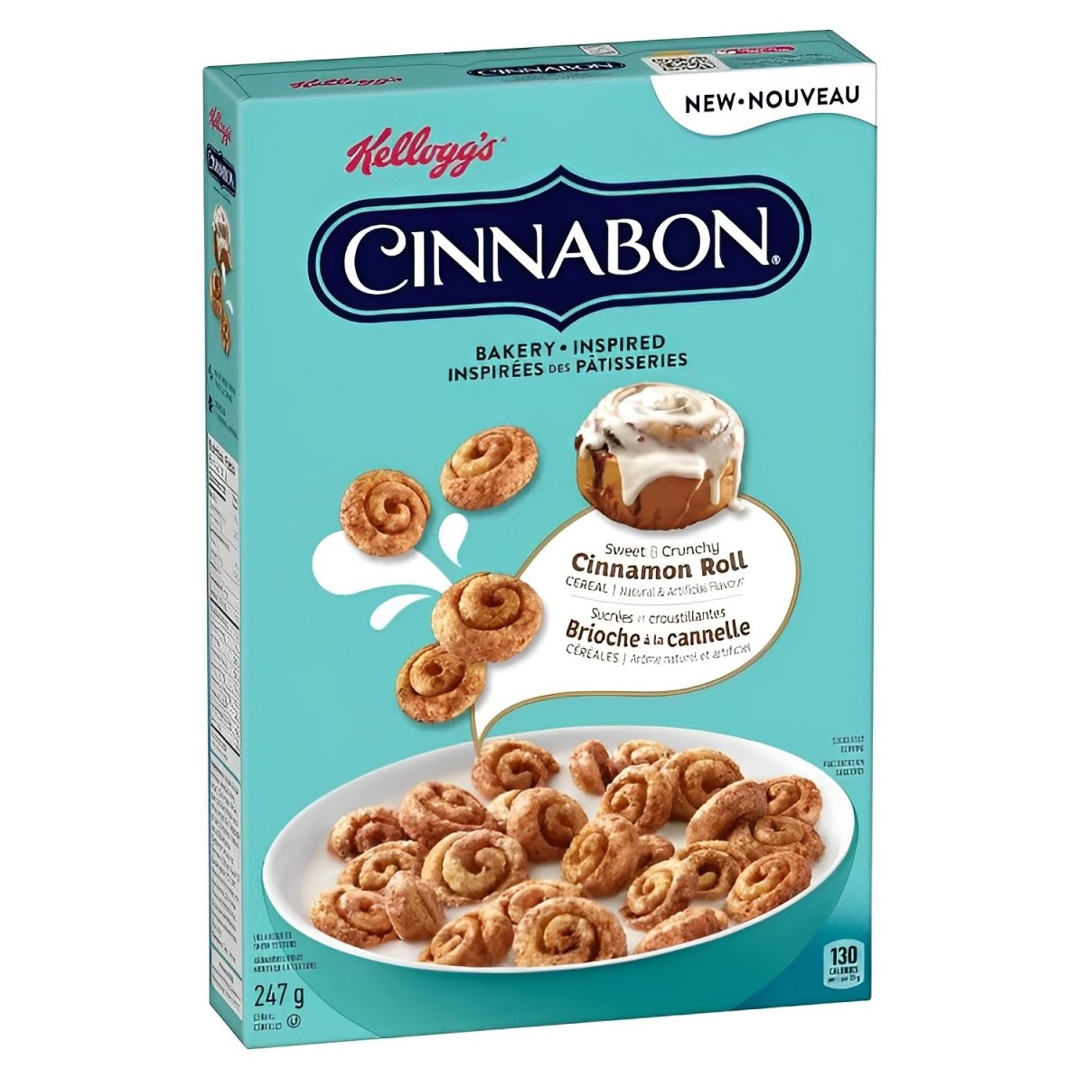 Sausās brokastis KELLOGG'S CINNABON (CINNAMON ROLL), 247g foto