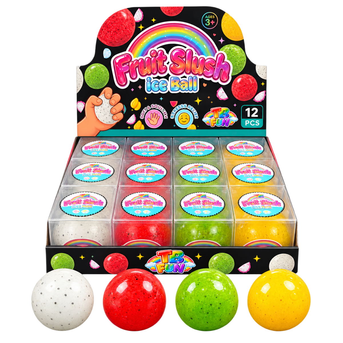 Rotaļlieta SQUISHY (FRUIT SLUSH ICE BALL)