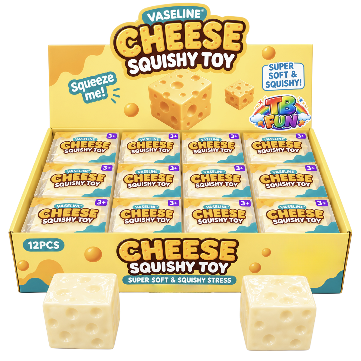 Žaislas SQUISHY (CHEESE VASELINE)