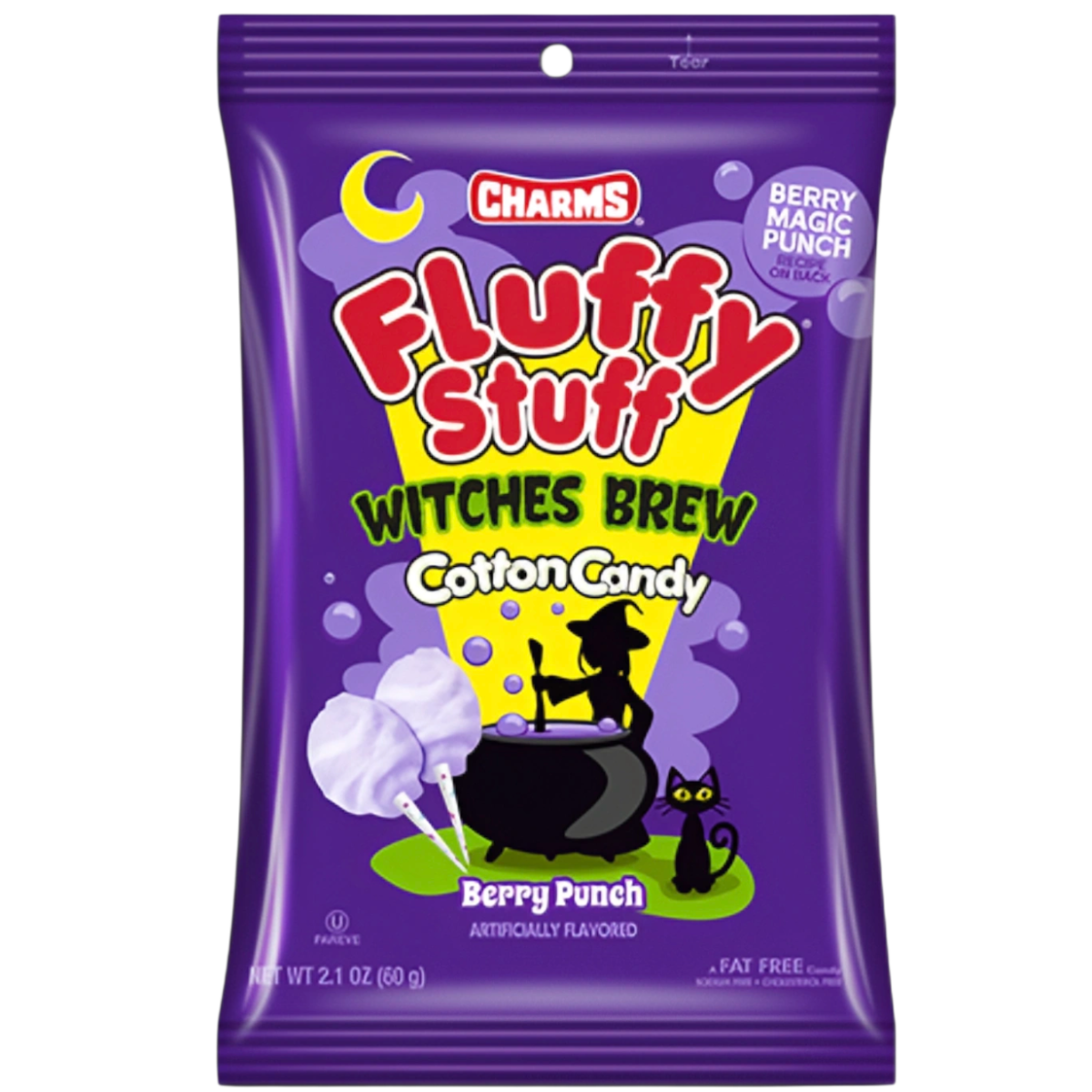 Cukurvate CHARMS FLUFFY STUFF (BERRY PUNCH), 60g foto