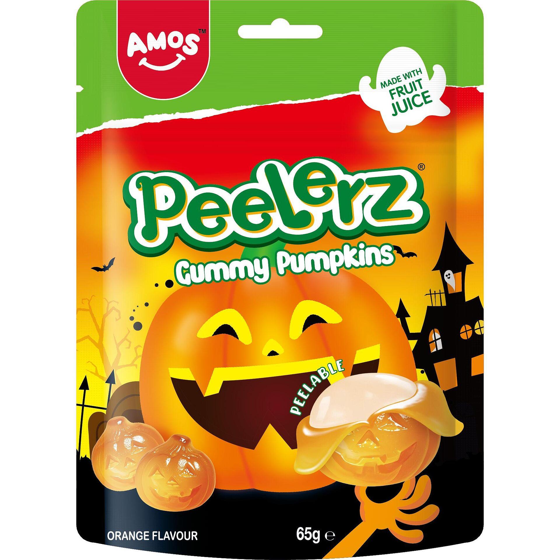 Kummikommid AMOS PEELERZ PUMPKIN, 65g foto