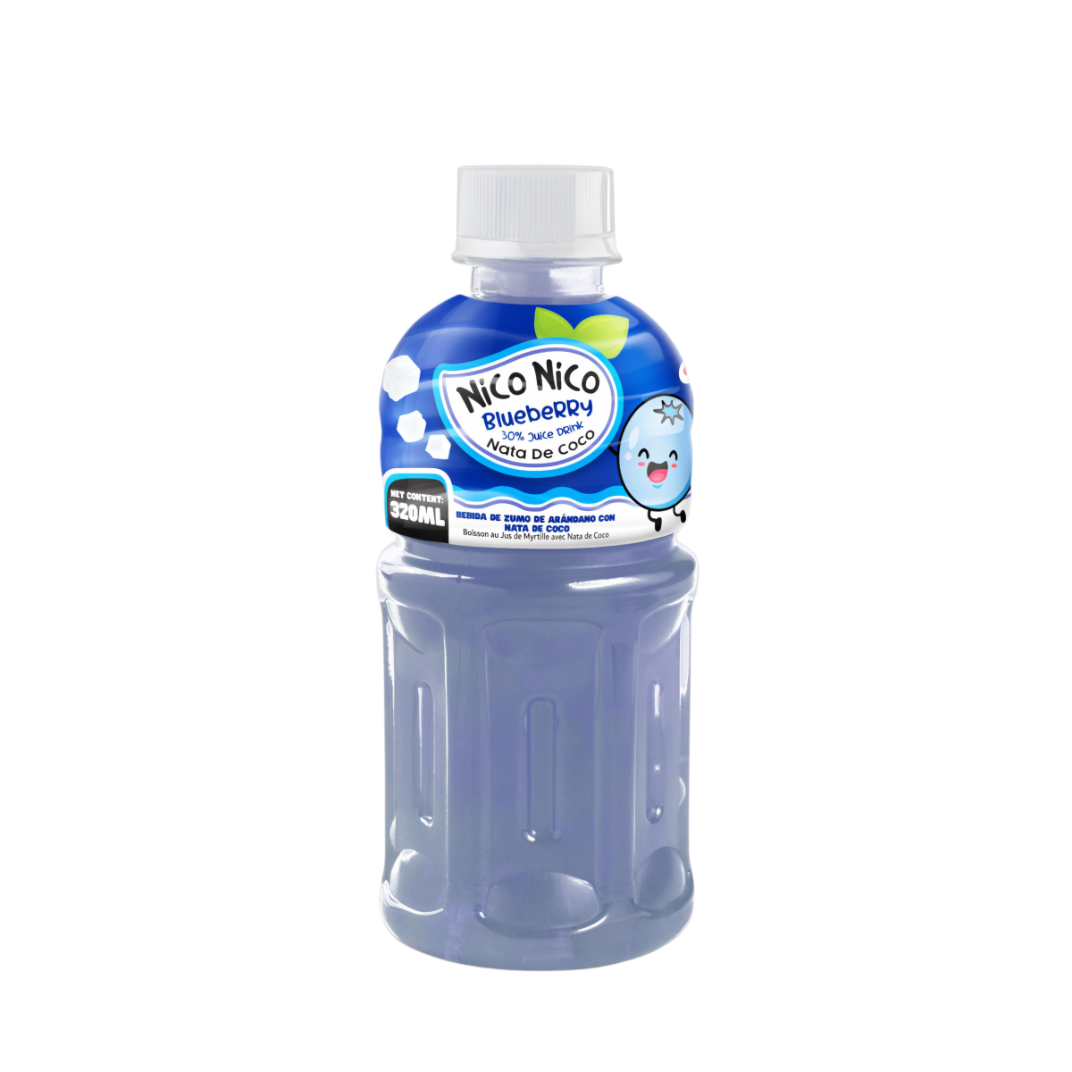 Sulčių gėrimas NICO NICO NATA DE COCO (BLUEBERRY), 320ml photo