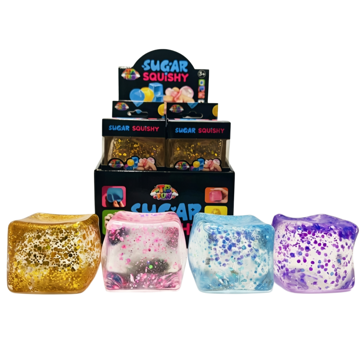 Mänguasi SQUISHY SUGAR GLITTER CUBE