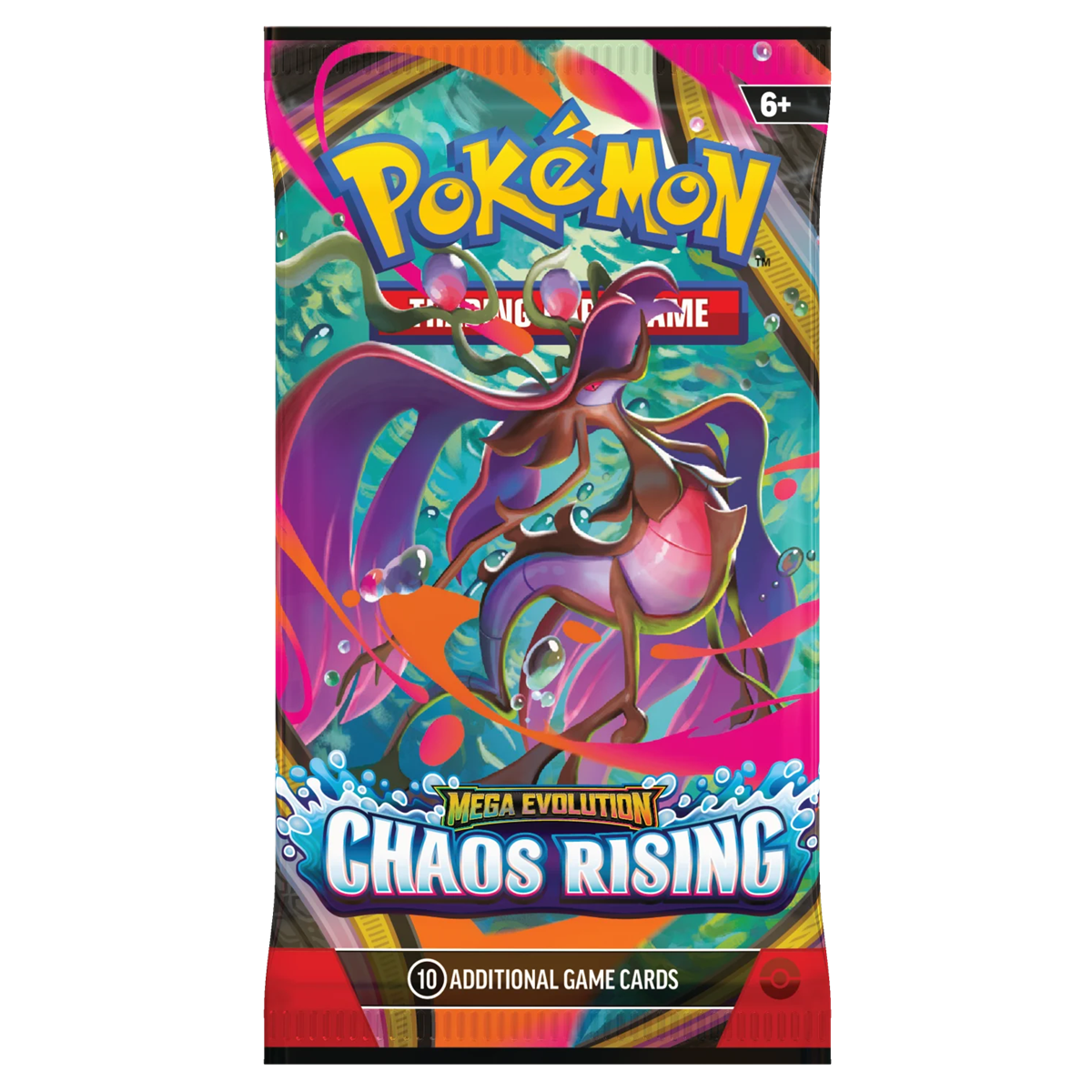 Kolekcinės kortelės POKEMON MEGA EVOLUTION ME04 CHAOS RISING BOOSTER