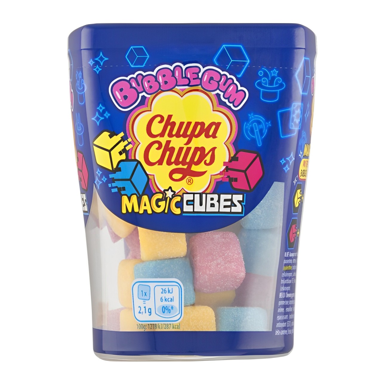 Košļājamā gumija CHUPA CHUPS MAGIC CUBES, 85g foto