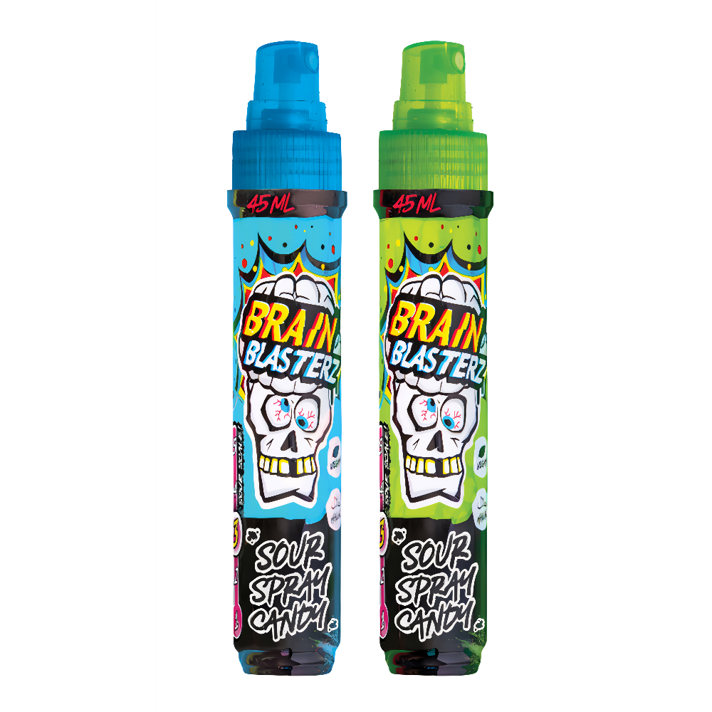 Purškiamas saldainis BRAIN BLASTERZ (APPLE/BLUE RASPBERRY), 45ml