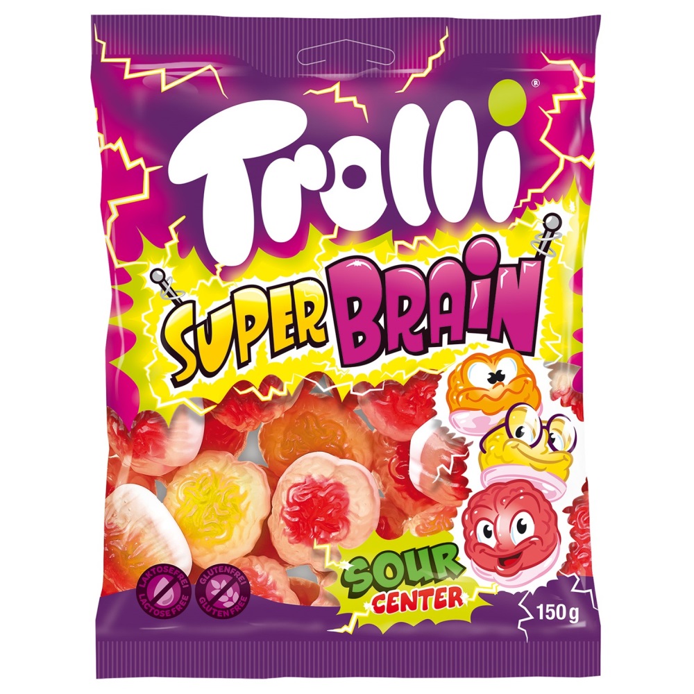 Kummikommid TROLLI (SUPER BRAIN), 150g