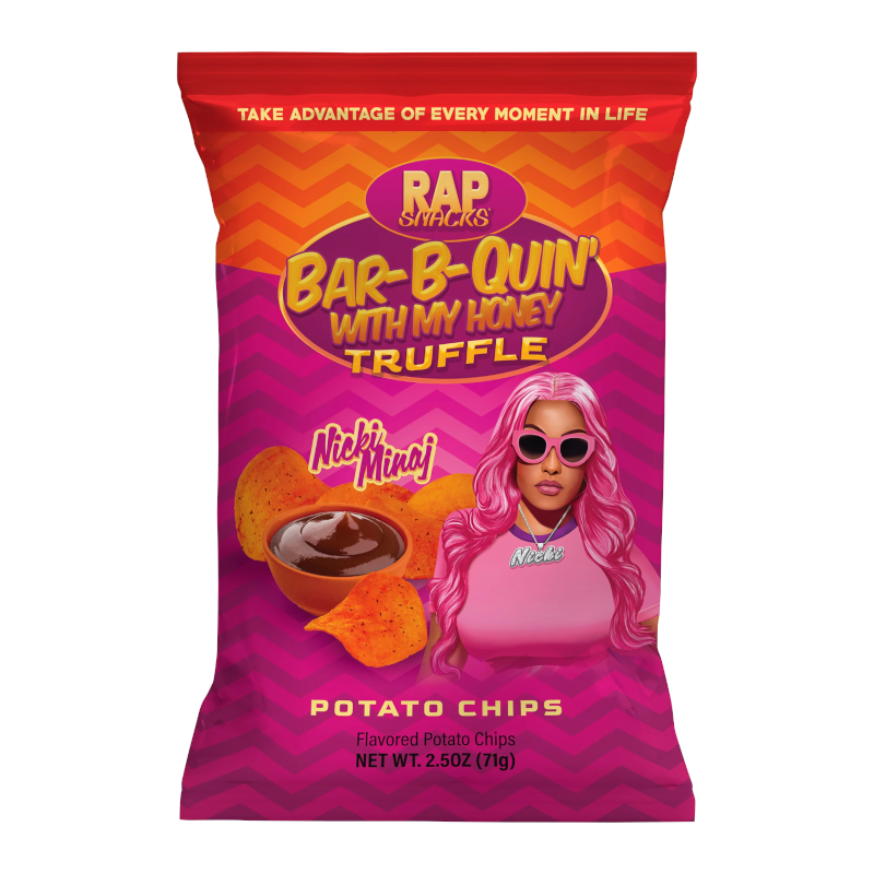 Bulvių traškučiai RAP SNACKS NICKI MINAJ BAR-B-QUIN, 71g photo