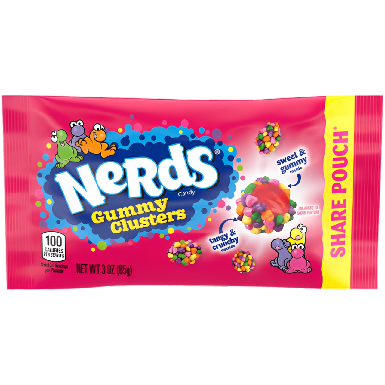 Zdjęcie Cukierki do żucia NERDS GUMMY CLUSTERS RAINBOW, 85g