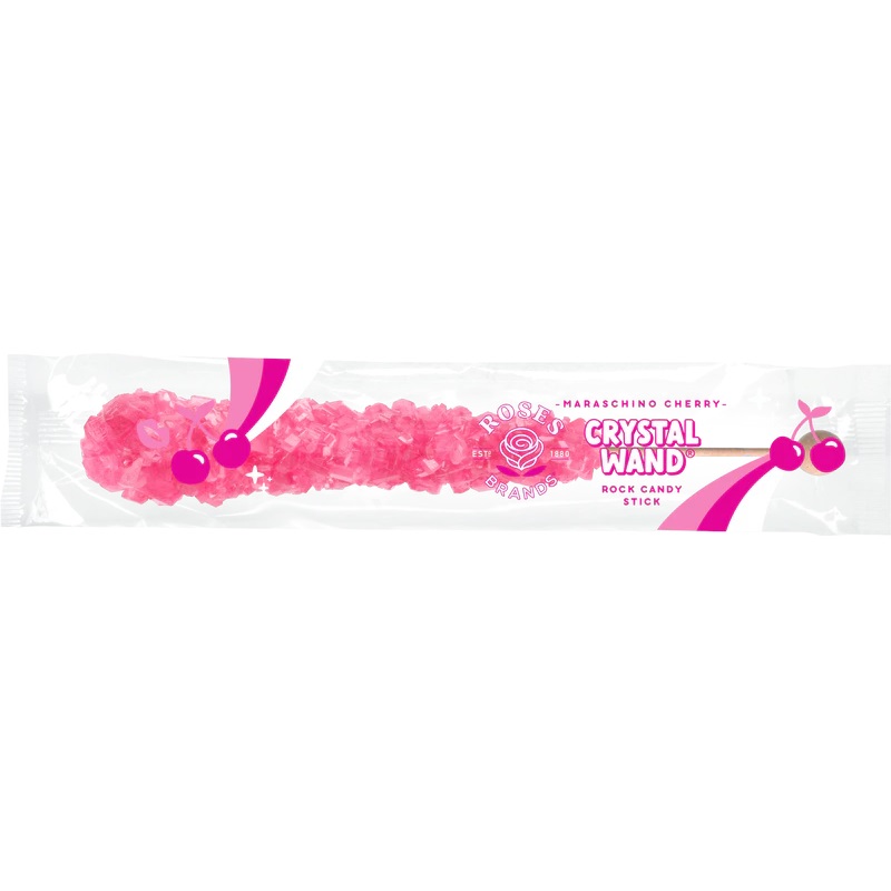 Lizak CRYSTAL WAND (CHERRY), 22g