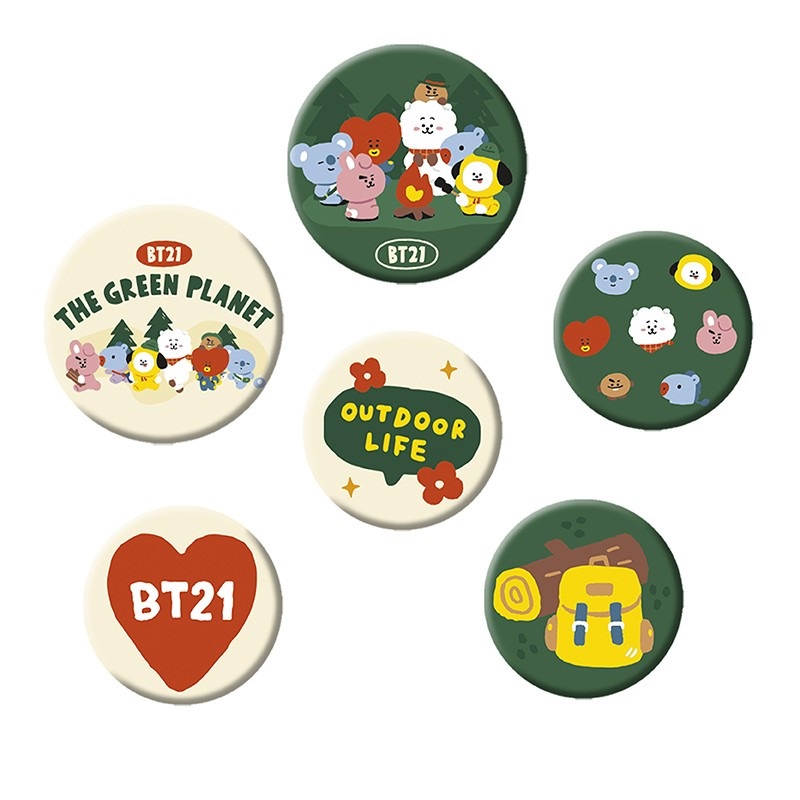 Pinsy znaczki BT21 GREEN PLANET