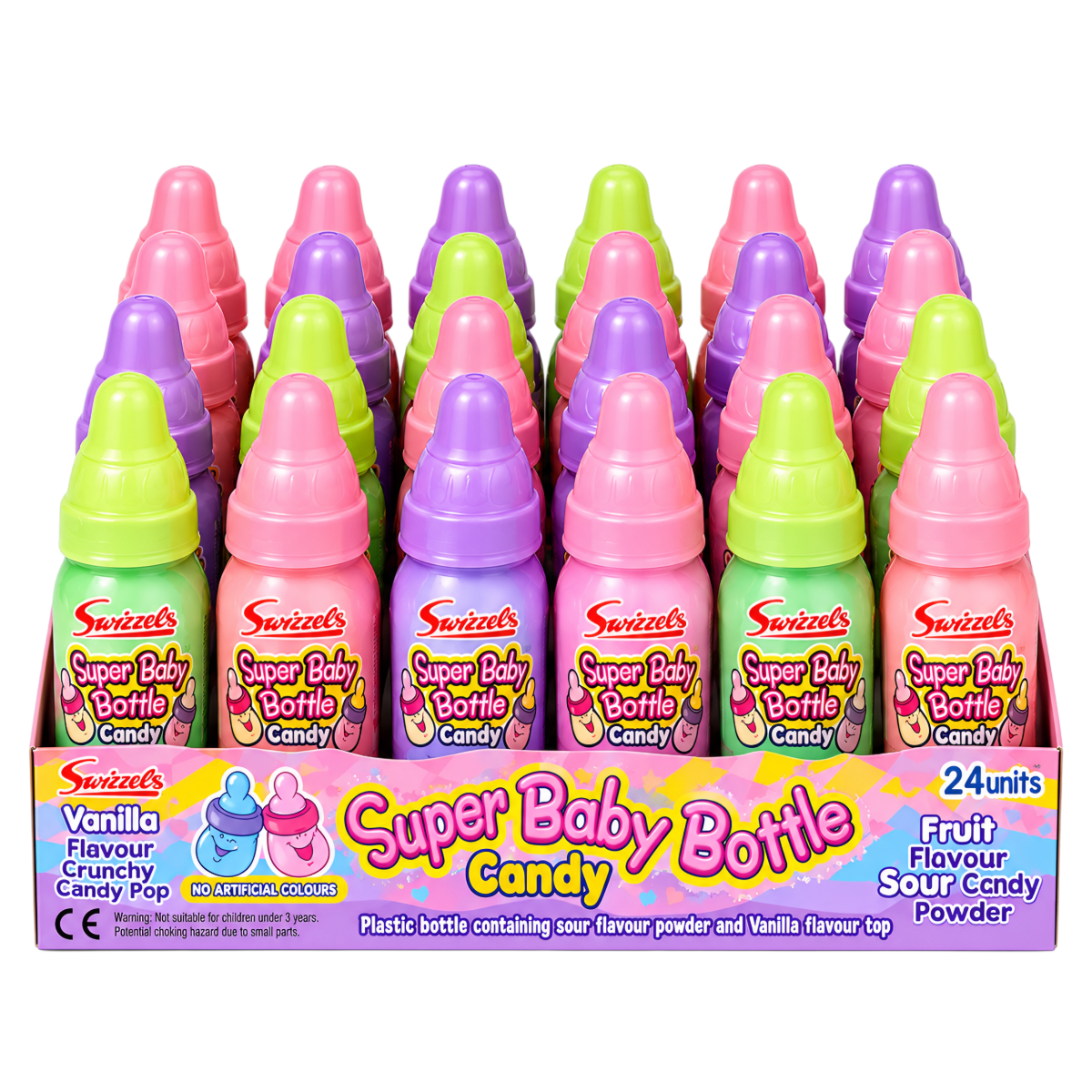 Košļājamā konfekte SWIZZELS SUPER BABY BOTTLE, 23g