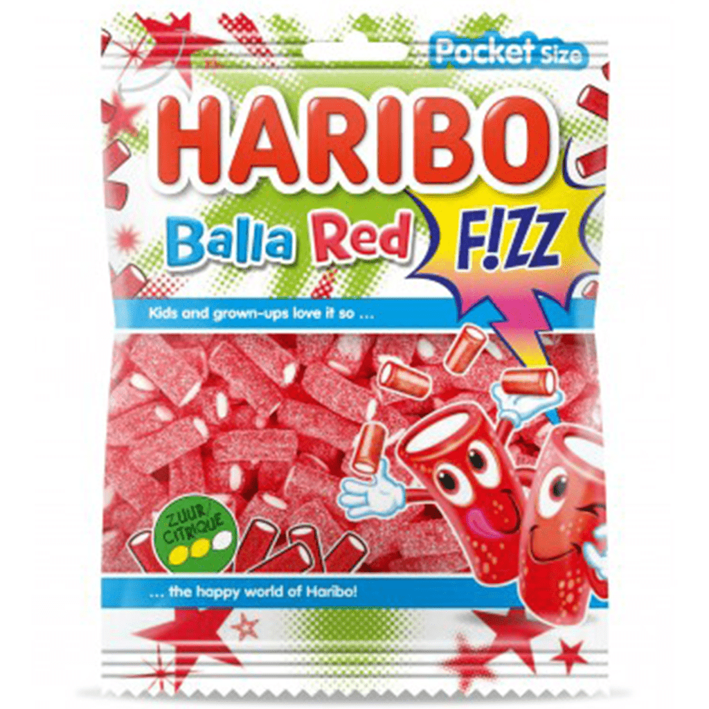 Želejas konfektes HARIBO (BALLA RED FIZZ), 70g foto