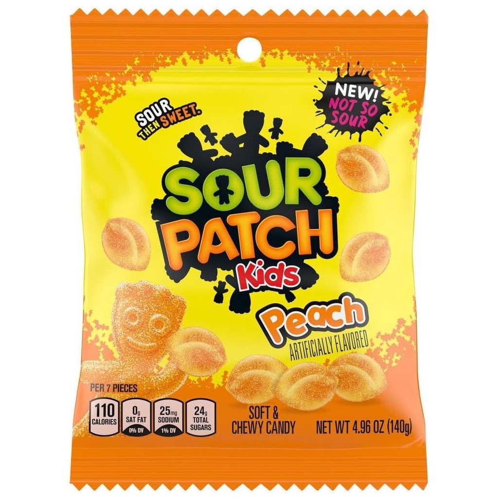 Zdjęcie Żelki SOUR PATCH (PEACH) 140g