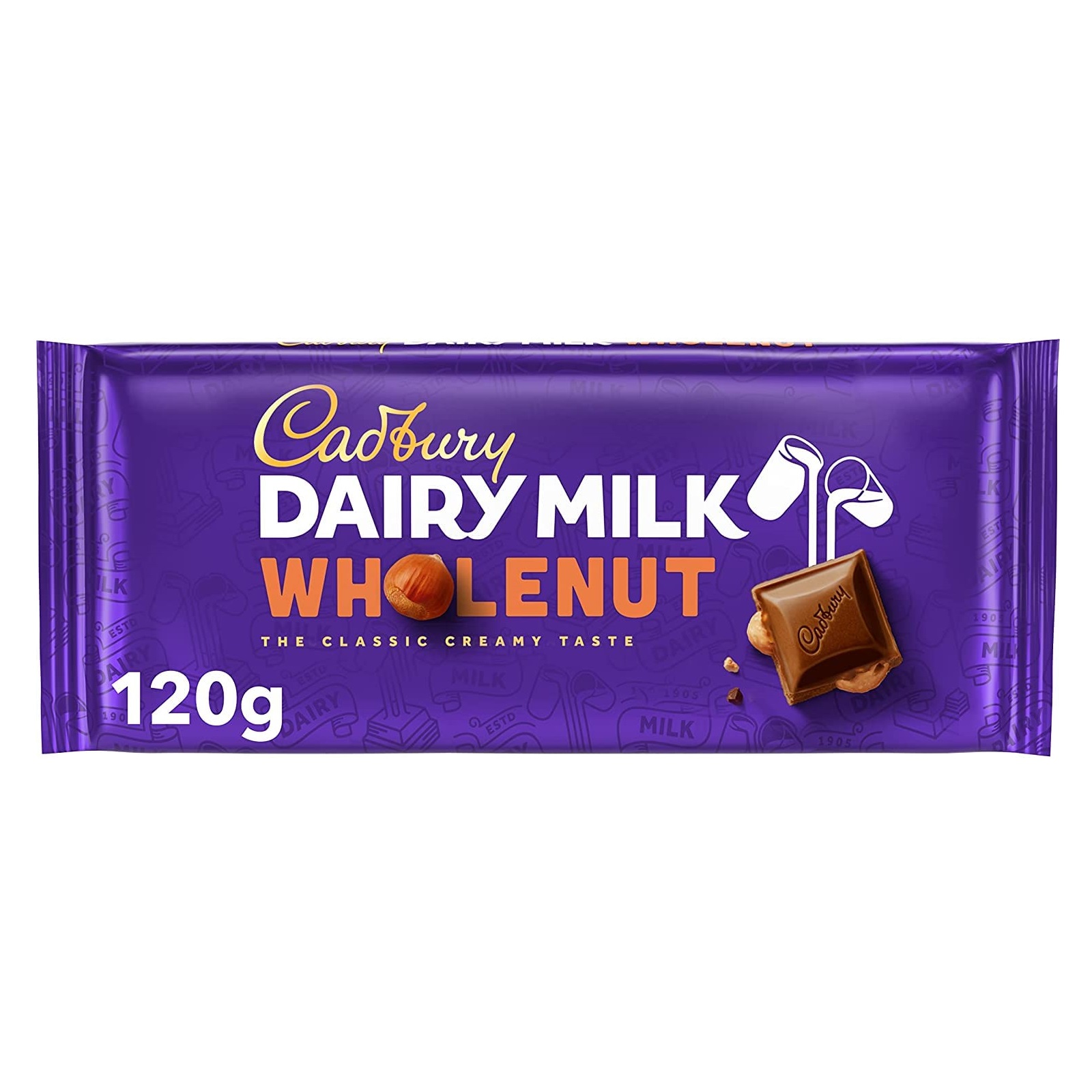 Pieninis šokoladas CADBURY (WHOLENUT), 120g photo