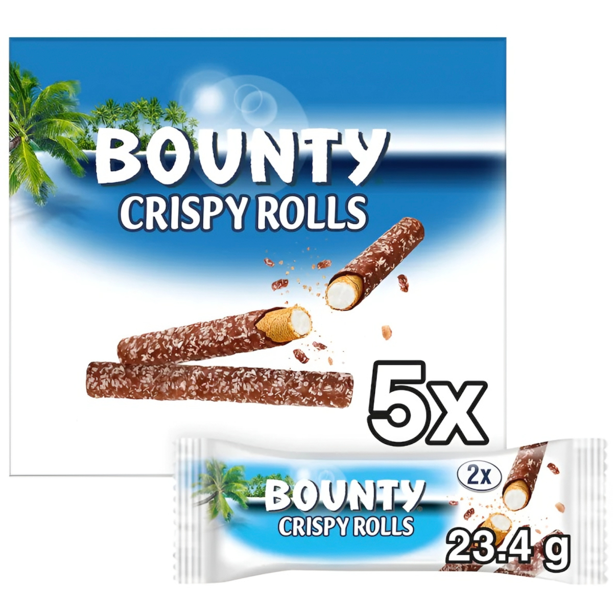 Wafelki BOUNTY WAFER ROLLS, 22,5g