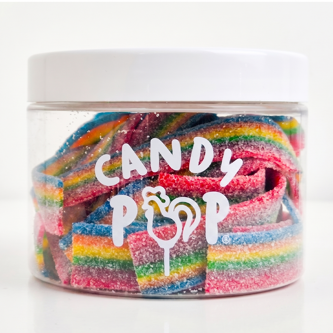 Guminukai CANDY POP SOUR RAINBOW BELTS, 210g