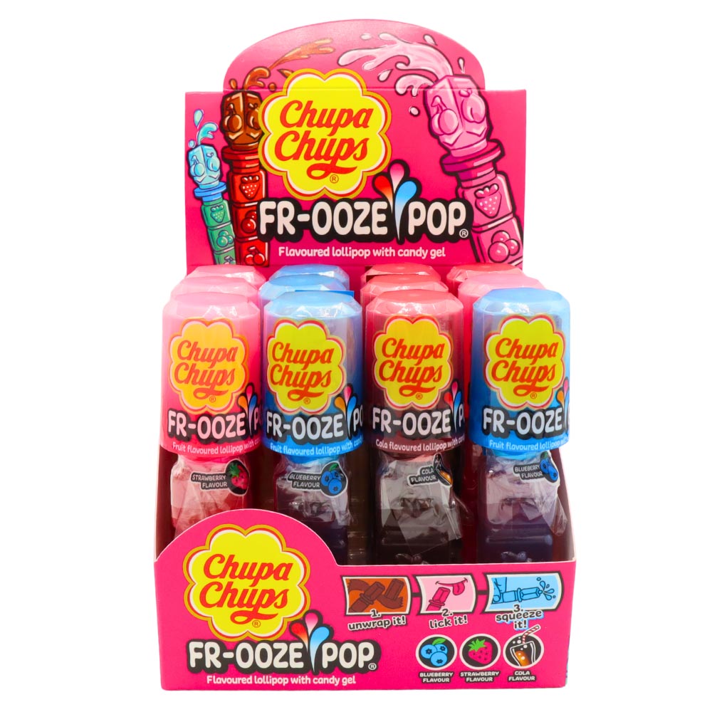 Sūkājamā konfekte CHUPA CHUPS FR-OOZE POP, 26g