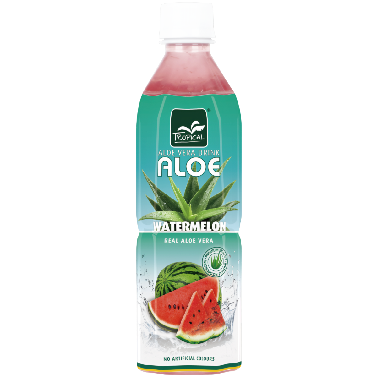 Gaivusis alavijų gėrimas TROPICAL ALOE (WATERMELON), 500ml photo