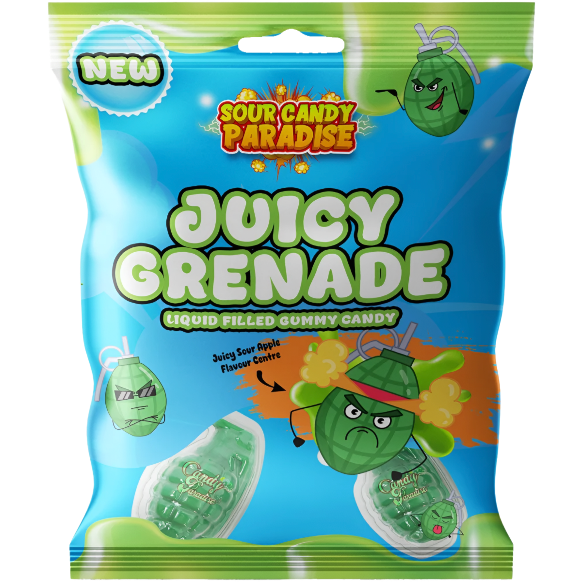 Żelki CANDY PARADISE JUICY GRENADE, 72g