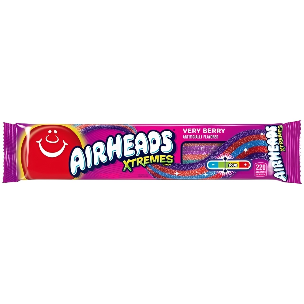 Cukierki do żucia AIRHEADS XTREMES (VERY BERRY), 85g