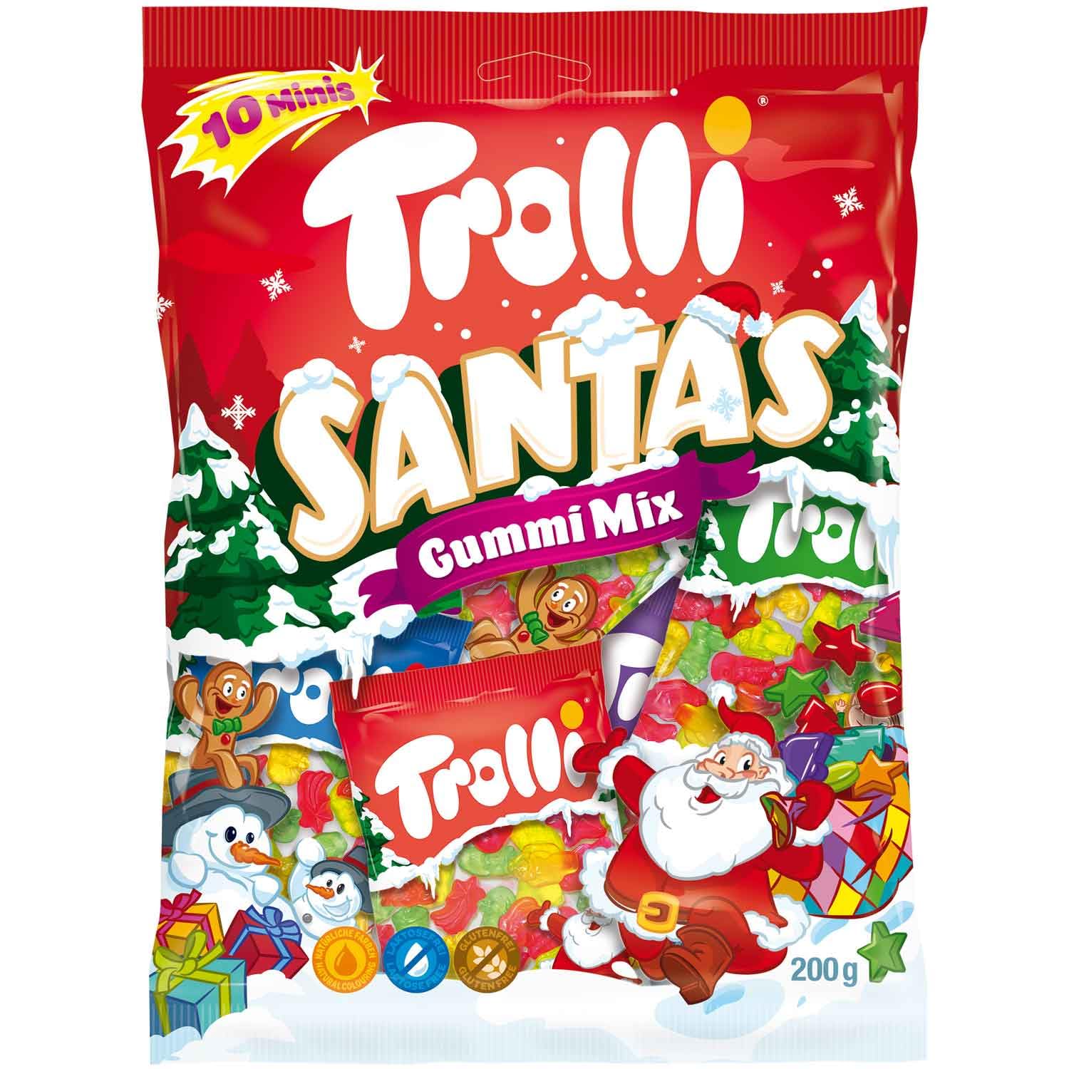 Kumikarkkisetti TROLLI SANTA'S GUMMI MIX, 200g kuva