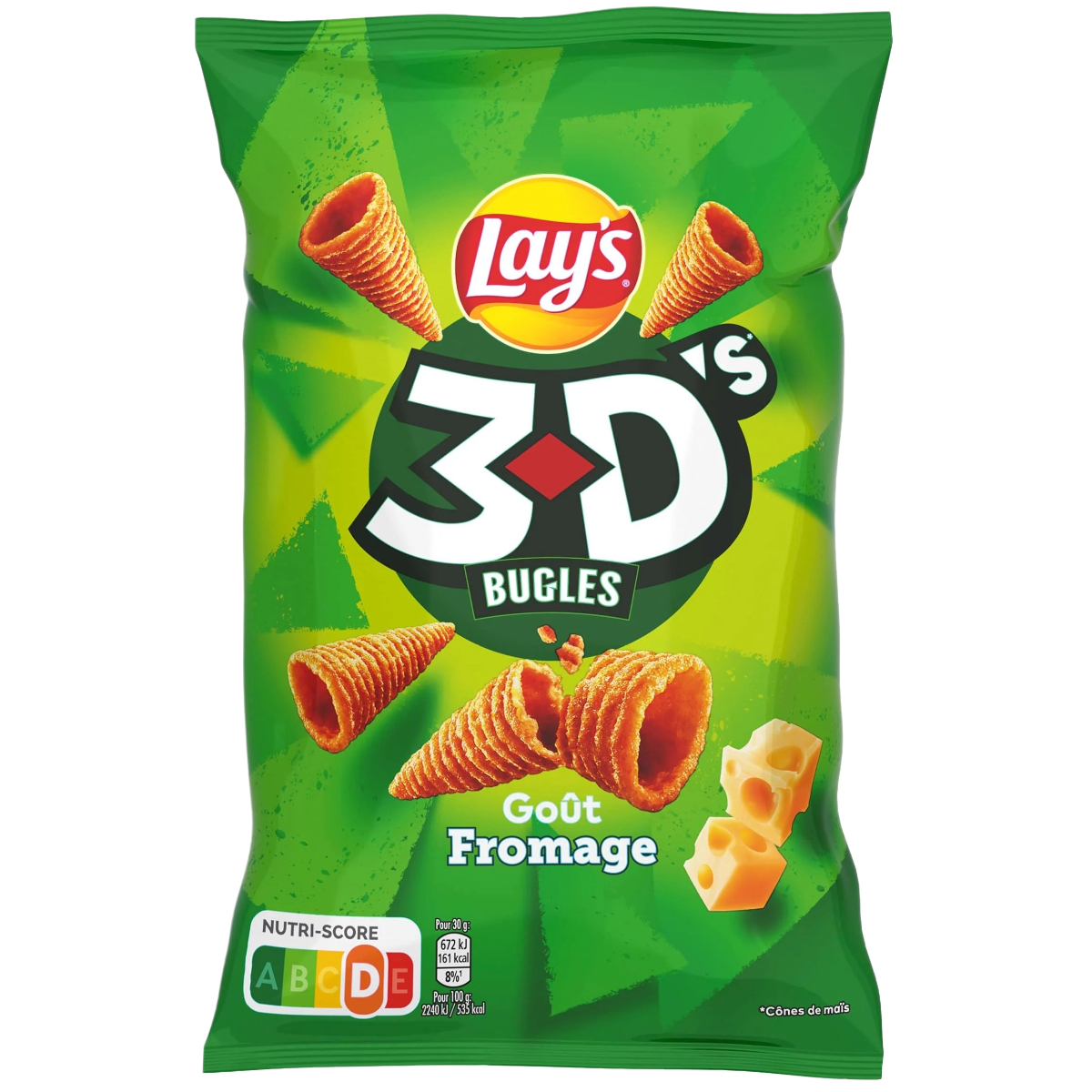 Traškučiai LAY'S 3D BUGLES (FROMAGE), 85g