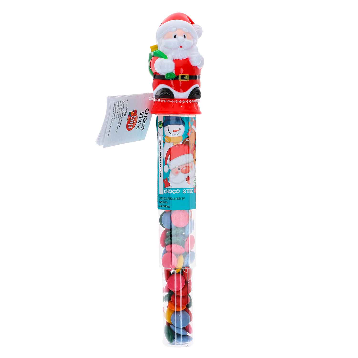 Zdjęcie Cukierki z mlecznej czekolady BIP SANTA CHOCO STICKS, 50g