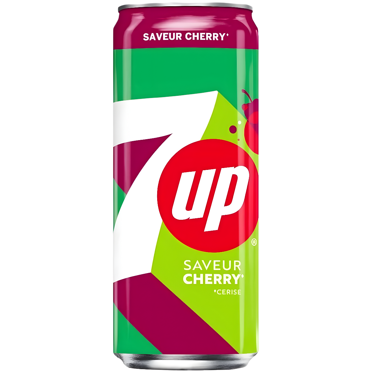 Carbonated Soft Drink 7UP (CHERRY), 330ml photo