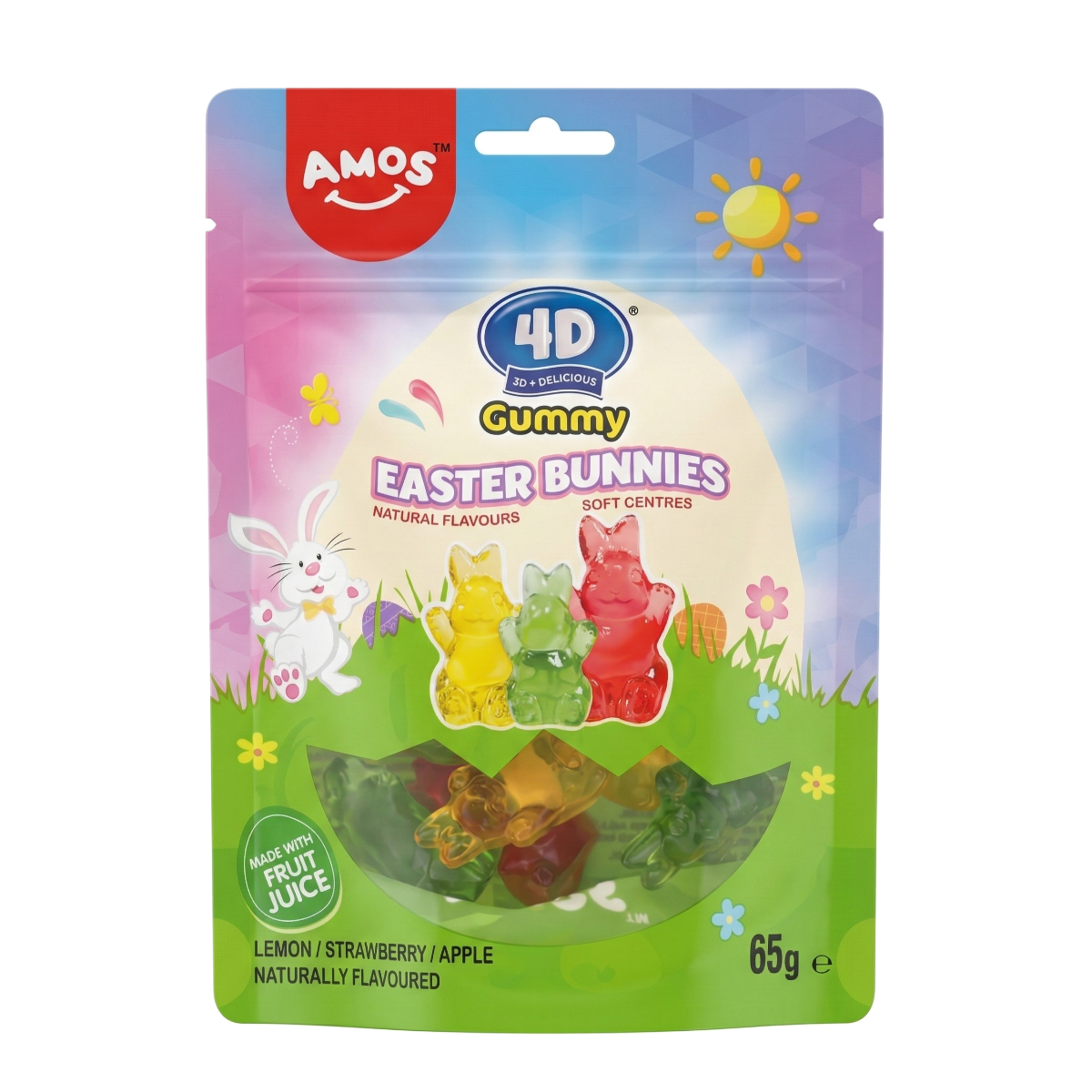 Kumikarkit AMOS 4D EASTER BUNNIES, 65g kuva