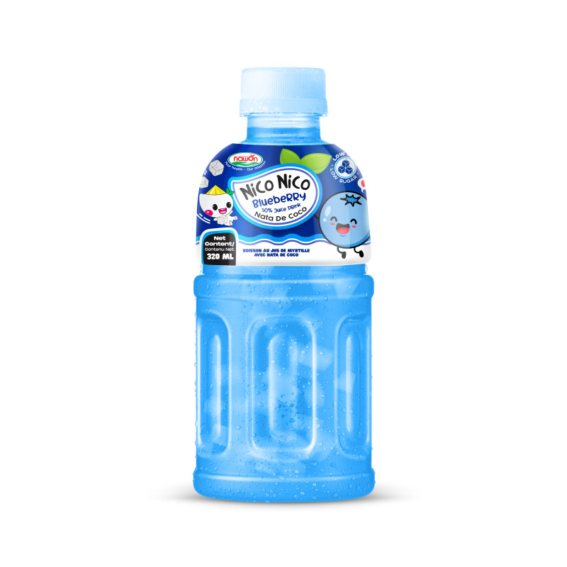 Sulu dzēriens NICO NICO NATA DE COCO (BLUEBERRY), 320ml foto