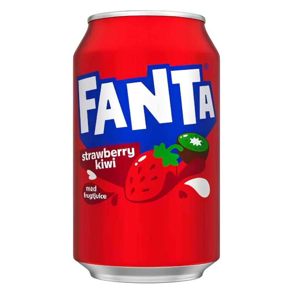 Atsvaidzinošs gāzēts dzēriens FANTA (ZEMEŅU UN KIVI G.), 330ml foto