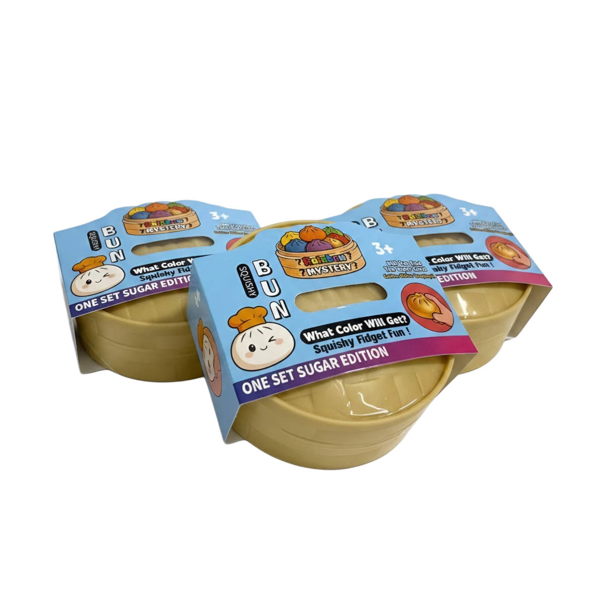 Žaislas SQUISHY BUN RAINBOW MYSTERY DUMPLING SUGAR SMALL