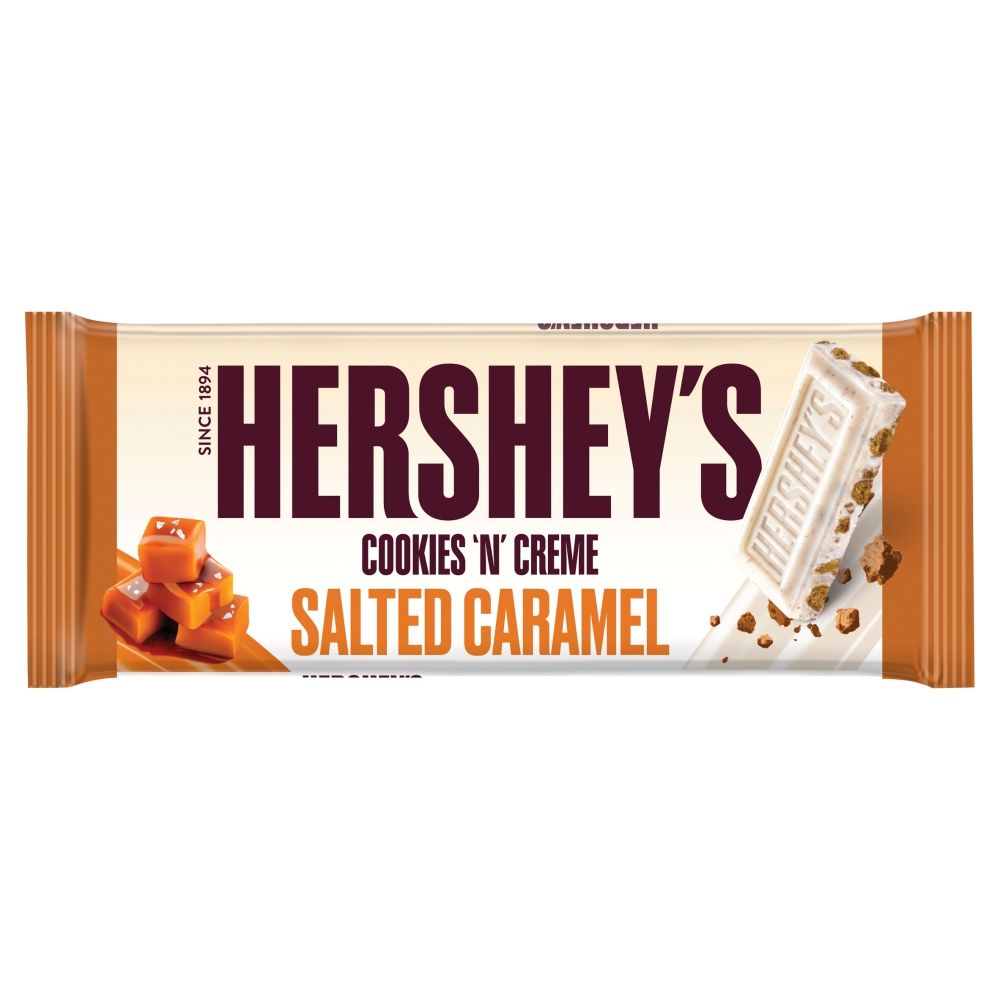 Šokoladas HERSHEY’S (COOKIES ‘N’ CREME SALTED CARAMEL), 90g photo