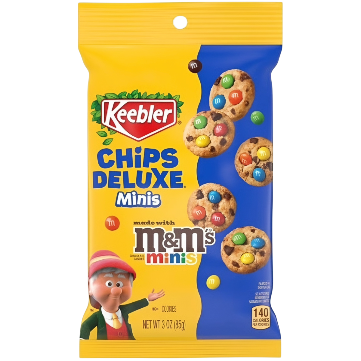Sausainiai KEEBLER CHIPS DELUXE MINIS (M&M'S), 85g photo