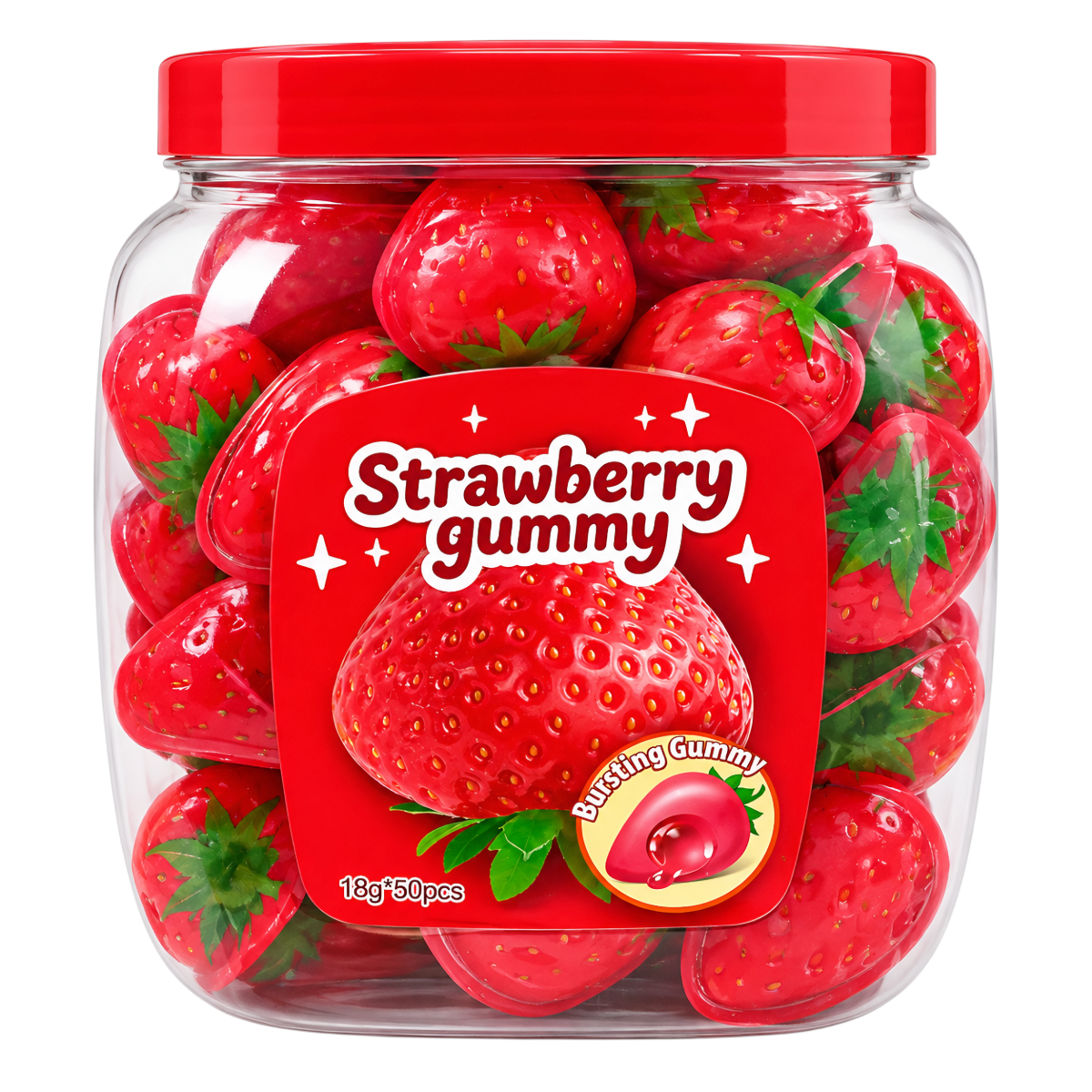 Gummy STRAWBERRY, 18g photo