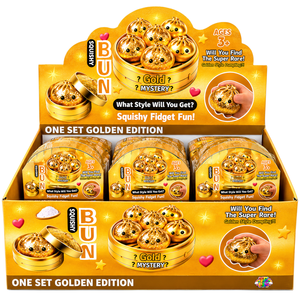 Žaislas SQUISHY BUN (GOLDEN)
