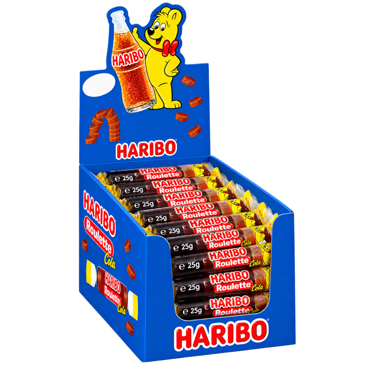 Želejas konfektes HARIBO ROULETTE (COLA), 25g