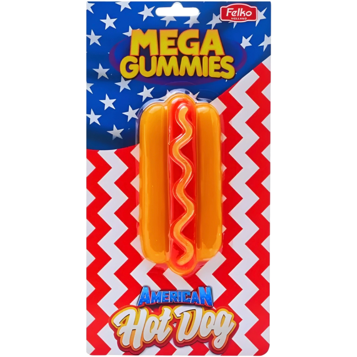 Zdjęcie Żelek FELKO MEGA AMERICAN HOT DOG, 120g