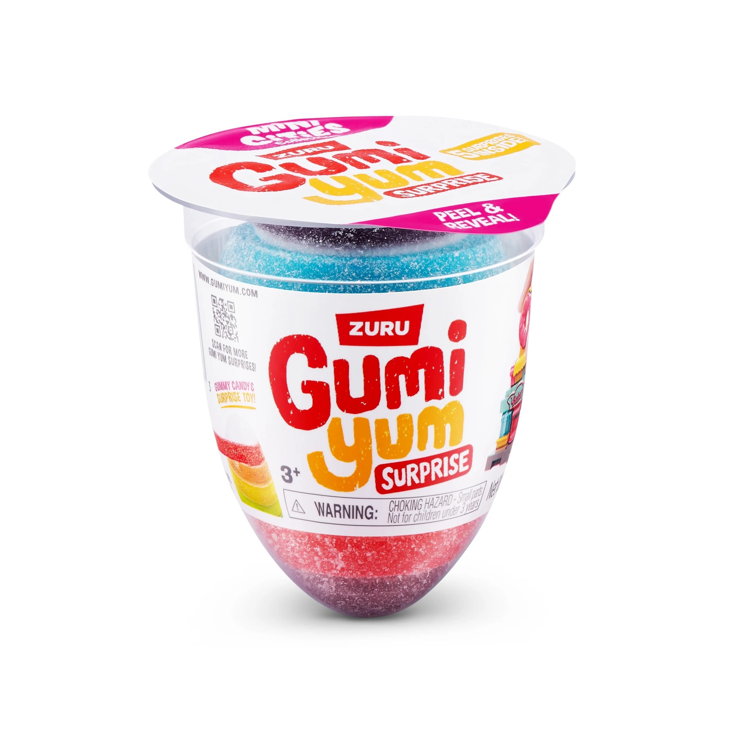 Guminukas su žaislu GUMI YUM SURPRISE MINI CITIES, 22g photo