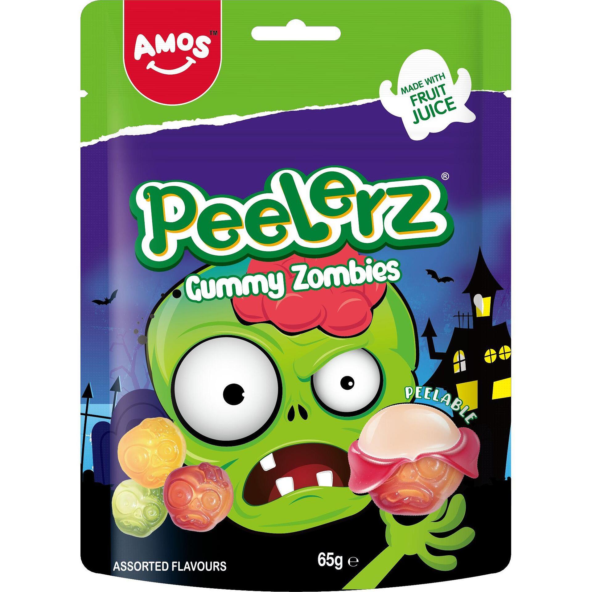 Kummikommid AMOS PEELERZ ZOMBIES, 65g foto