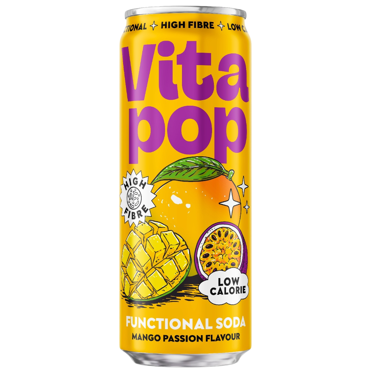 Karboniseeritud funktsionaalne jook VITA POP (MANGO PASSION), 330ml