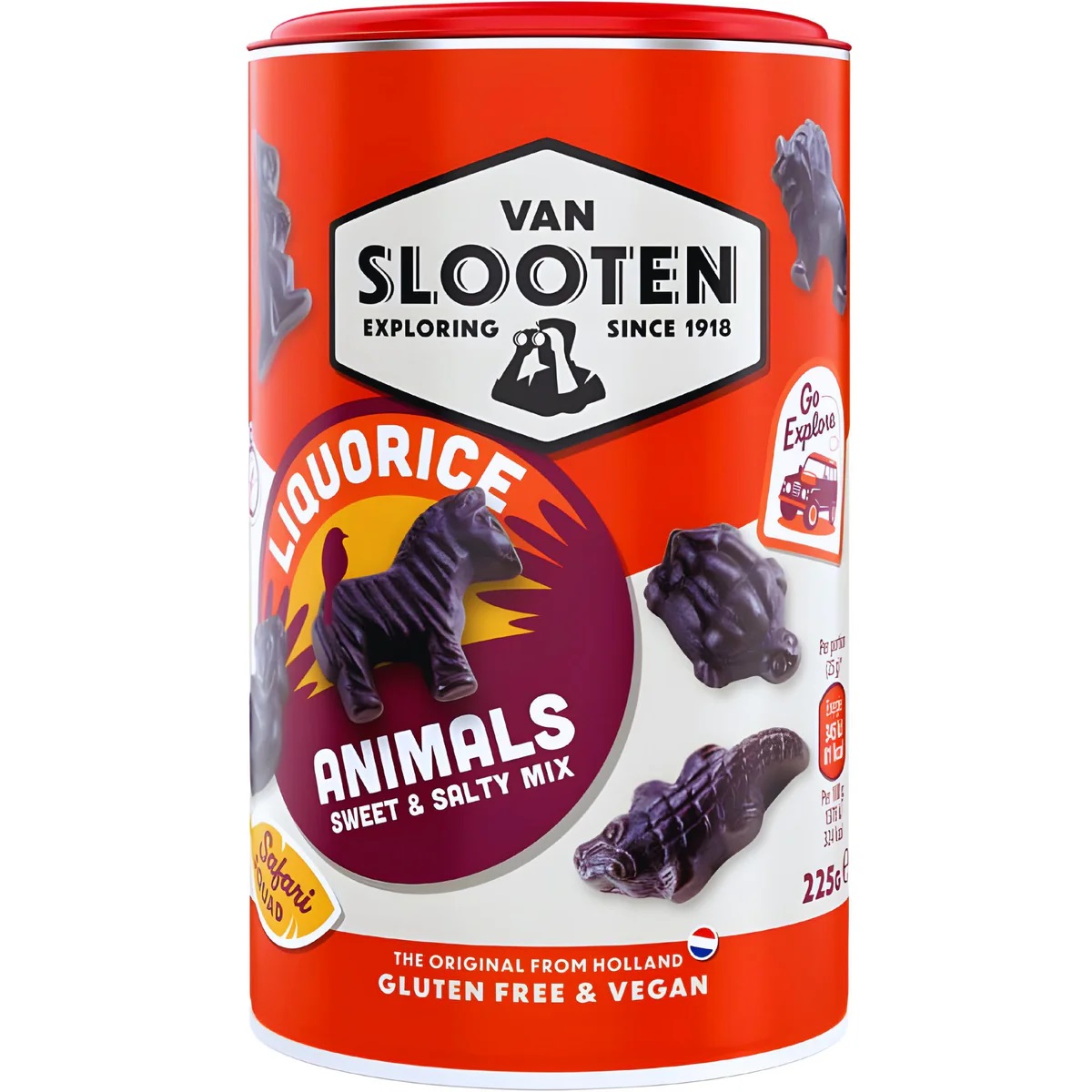 Liquorice Candy VAN SLOOTEN LIQUORICE ANIMALS, 225g photo