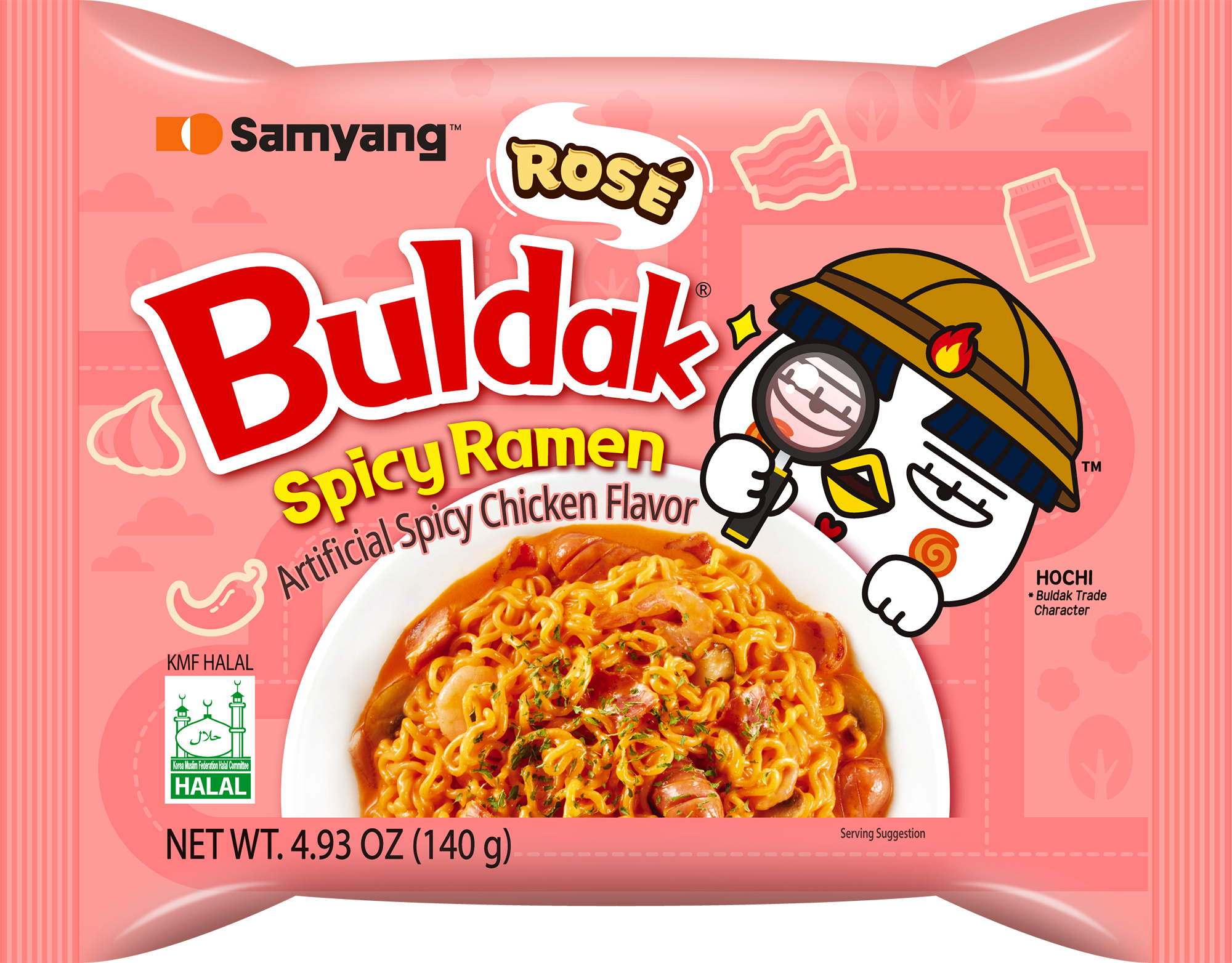Ramen SAMYANG (HOT CHICKEN BULDAK ROSE), 140g foto