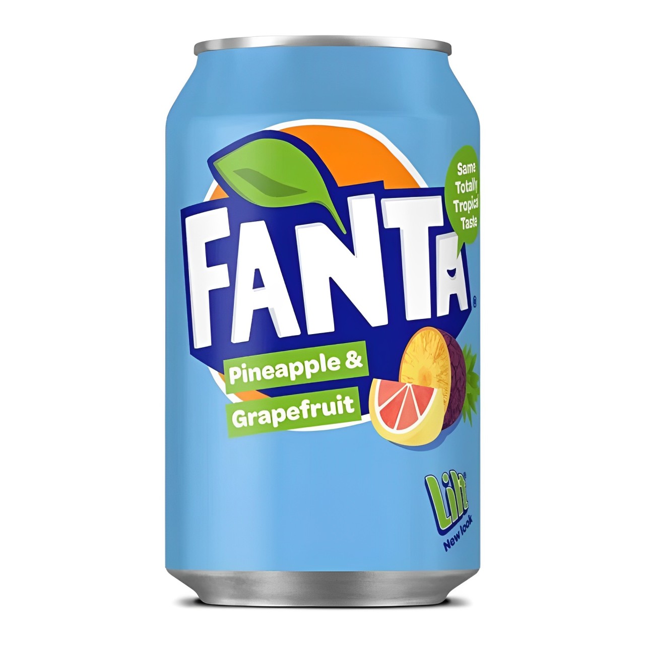 Gāzēts atspirdzinošs dzēriens FANTA (PINEAPPLE AND GRAPEFRUIT), 330ml foto